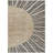 Tapis intérieur lavable abstrait 3 pi x 5 pi beige
