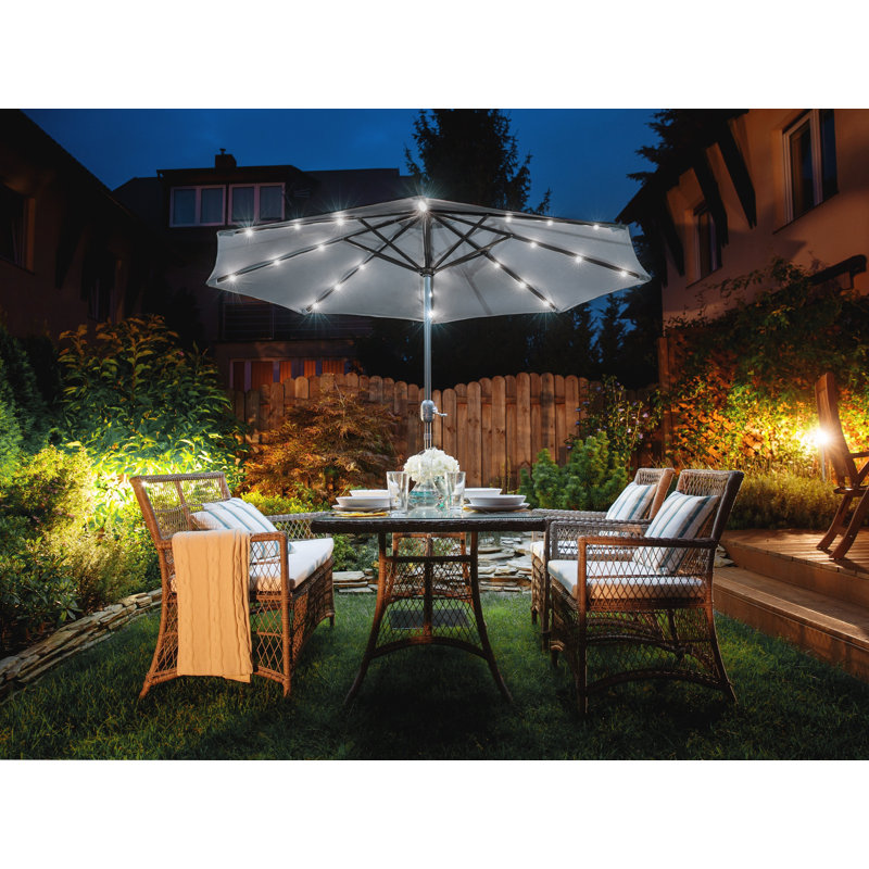 Amnicon 266cm Lighted Market Parasol