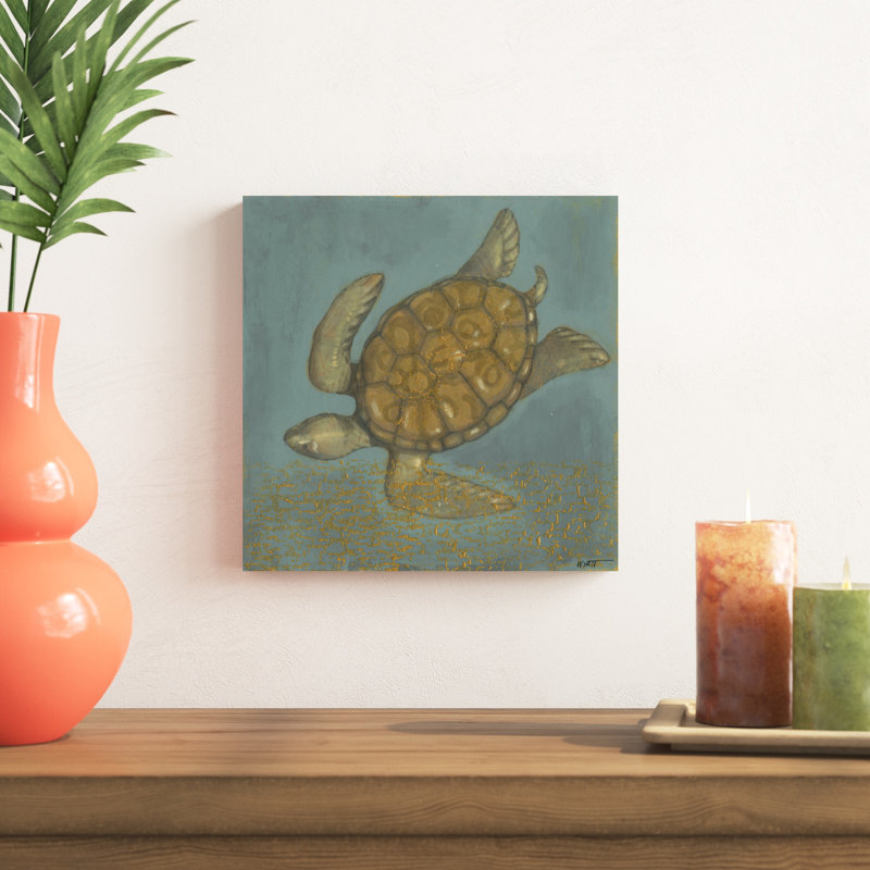 Tortue de mer II, H 12 po x l 12 po x P 1,25 po