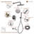 Calder Complete Shower System with Rough in-Valve-61901553
