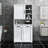 Tilt-Out Hamper And Shelf Laundry Cabinet - Doors, Multiple Storage, Freestanding, White, Adjustable With Easy Maintenance Feature Shelf, Hamper,