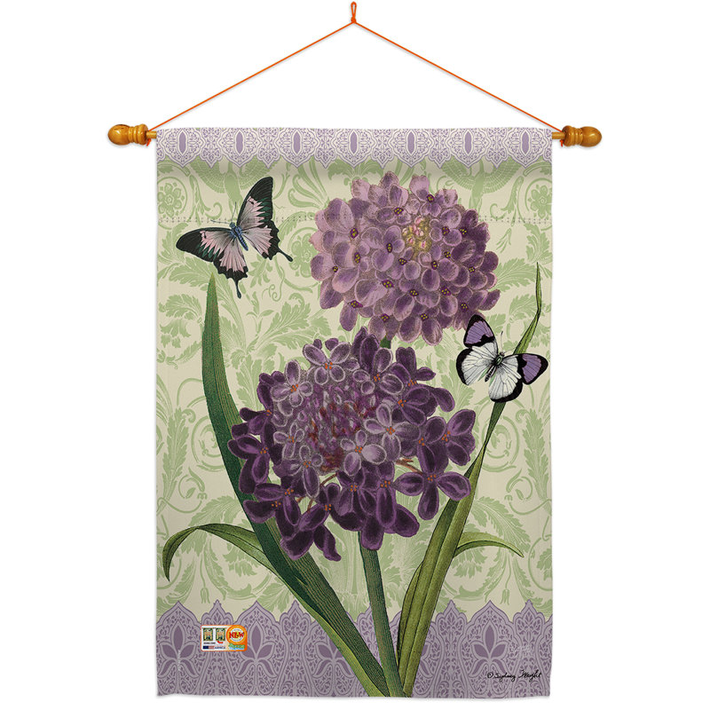 Double Sided 40'' H x 28'' W Polyester Flag Set