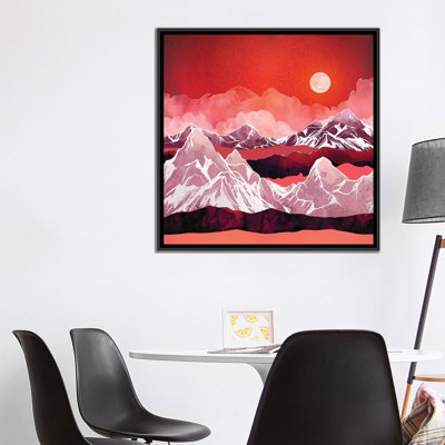 Scarlet Glow - impression d'art graphique