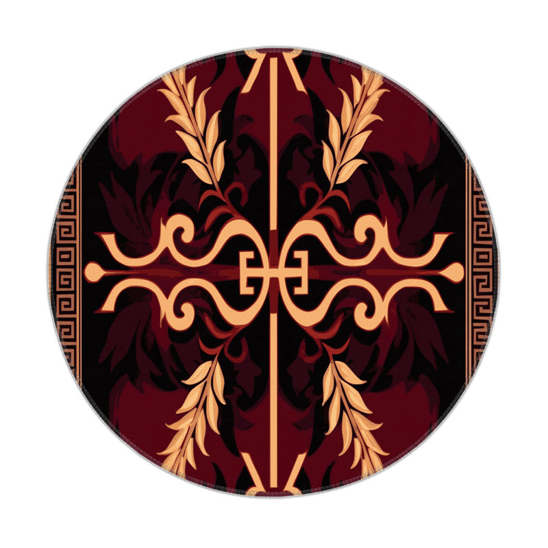 Gloriana's Tapestry Indoor And Outdoor Area Rug, Round 5'