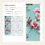 Papier peint floral fleurs de cerisier sur fond bleu amovible