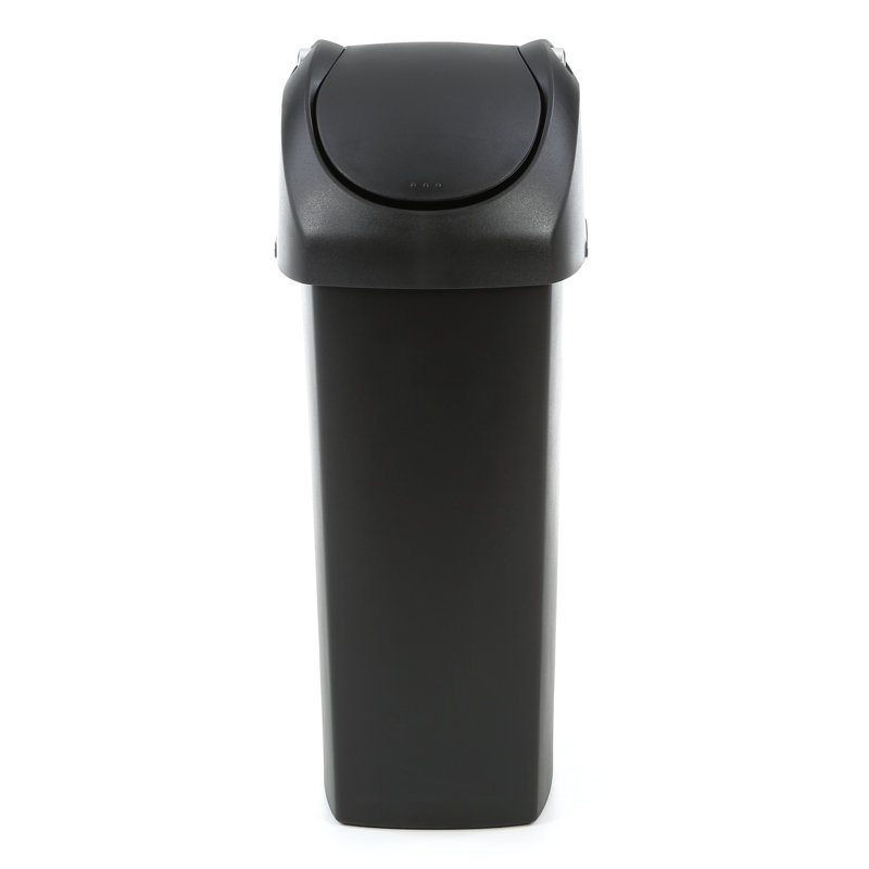 16 Gallon Trash Bin, Black