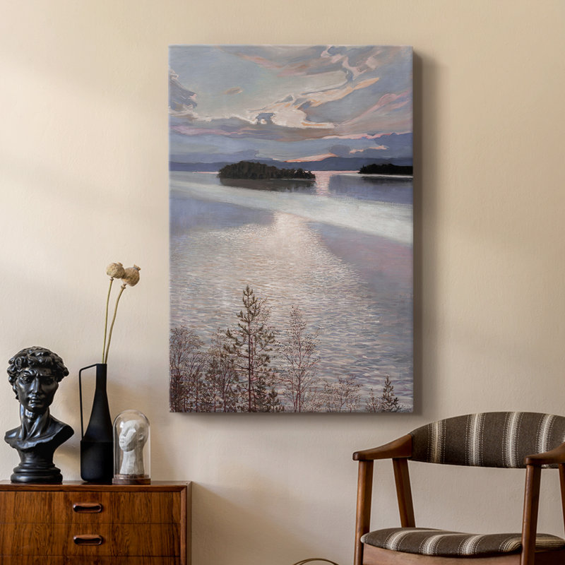Paysage rétro CLxxxi - galerie Cavas sur mesure, H 18 po x l 12 po