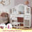 Melisa 2-in-1 Princess Makeup Desk & Chair With Tri-folding Detachable Mirror, Qpen Storage Shelves Pretend Play Dressing Table, Ideal Gift for Little Girls-103535514