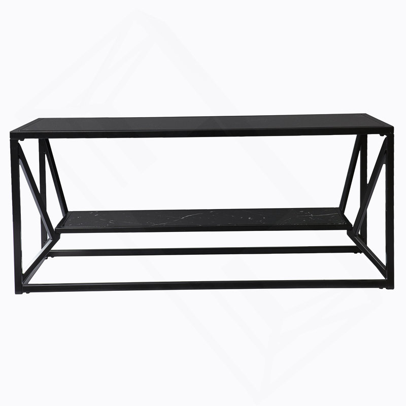 Ensemble de 3 tables gigognes en bois, finition cerisier foncé