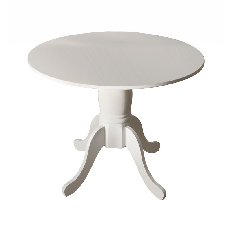 Table de salle à manger à piédestal 36 po Jazlyn, Blanc
