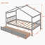 Lit en bois avec tiroirs-1801915781
