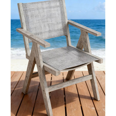 Chaise de salle à manger en forme de «X» avec assise en renfort gris et tissage respirant, idéal pour les repas en famille
