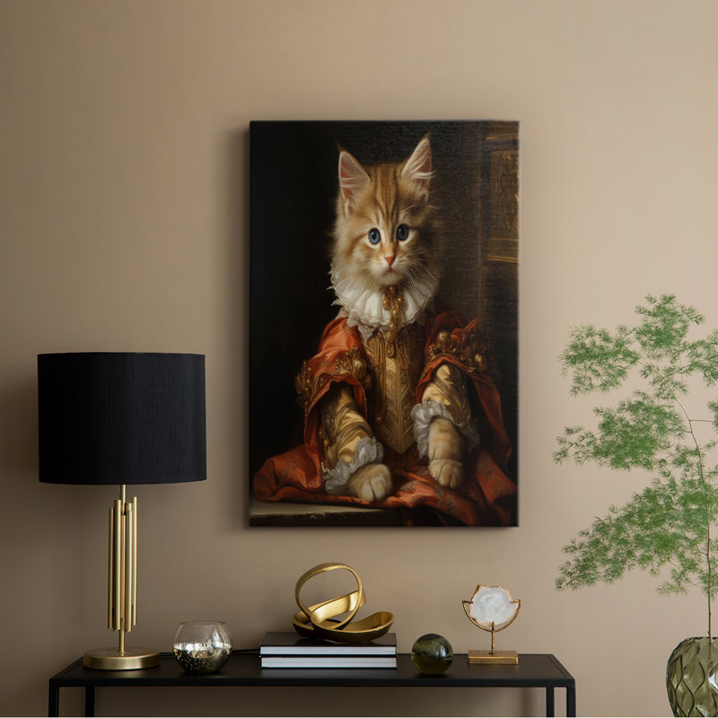 ANIMALS Series CLVII - Toile tendue avec châssis Premium - Prêt à être accroché, H 60 po x l 40 po