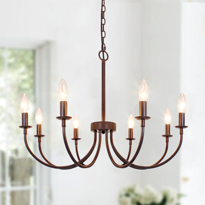 Lustre classique / traditionnel à 8 lumières à intensité variable Krustina