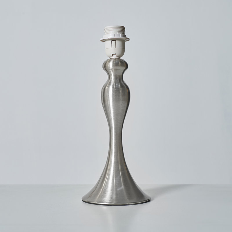 Goodfellow Metal Table Lamp, Brushed Chrome, Brushed Chrome, Brushed Chrome