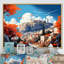 City Athens Popart II, reproduction d'art sur toile-1624076883-1624076885