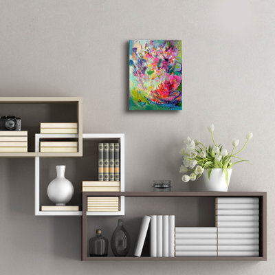 «Bold Flourish 3» par Dorothy Fagan, art mural acrylique, 12 po x 16 po