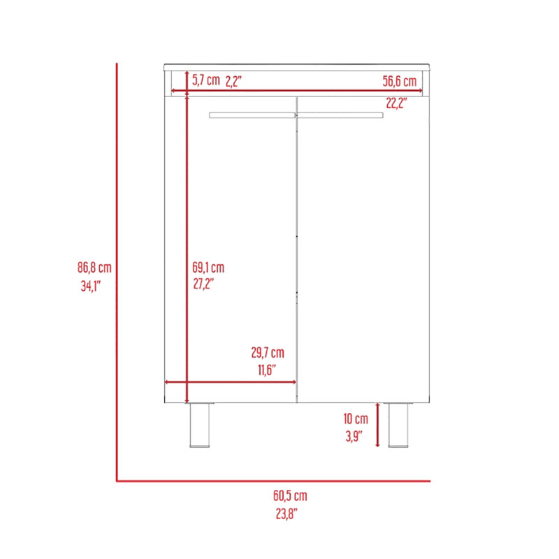 Classy White 2 Bathroom: Meuble-lavabo et miroir intégré avec rangement pour pharmacie avec miroir suffisant