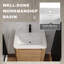 Meuble-lavabo moderne avec lavabo en céramique et porte à fermeture en douceur-132237718