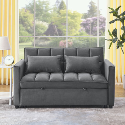 Cubbindall Upholstered Convertible Sofa Bed,Sleeper Sofa,Velvet Sofa,Modern Sofa,Accent Sofa by Latitude Run