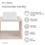 Concorde 24'' Wall-Hung Vanity In Natural Oak-98076198
