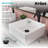 KRAUS Elavo Square White Porcelain Ceramic Bathroom Vessel Sink and Faucet Combo with Pop-Up Drain-35678463