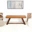 Banc en cuir véritable Marley brun clair