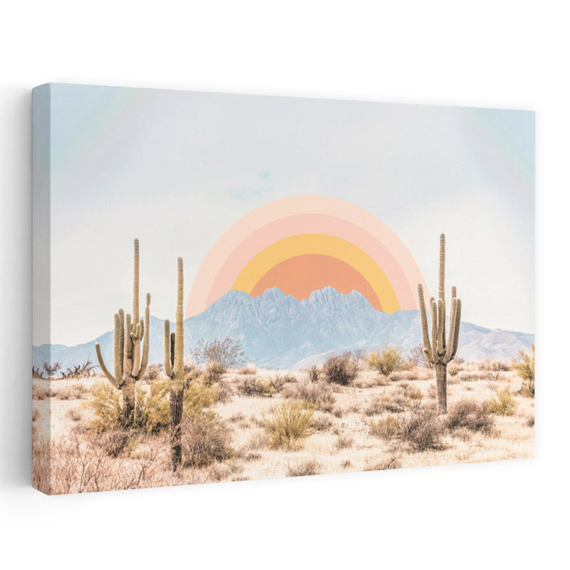 Arizona Sunrise 1 Piece Wrapped Canvas Wall Art, 101.6 cm H x 152.4 cm W