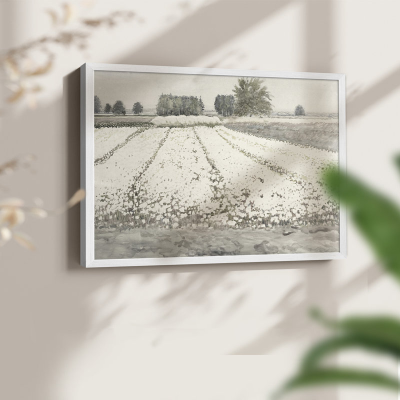 Paysages rétro-CCXLV III - reproduction encadrée - réarmable, H 11 po x l 14 po, Blanc