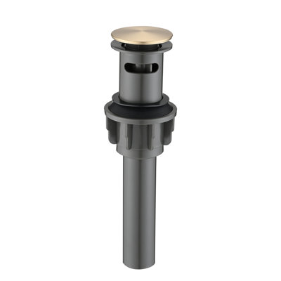 Bathroom and Vessel Sink Pop-Up Drain with Overflow