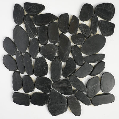StoneCreek Pebble Mosaic Tile for Floors & Walls, 6 Pieces per Box