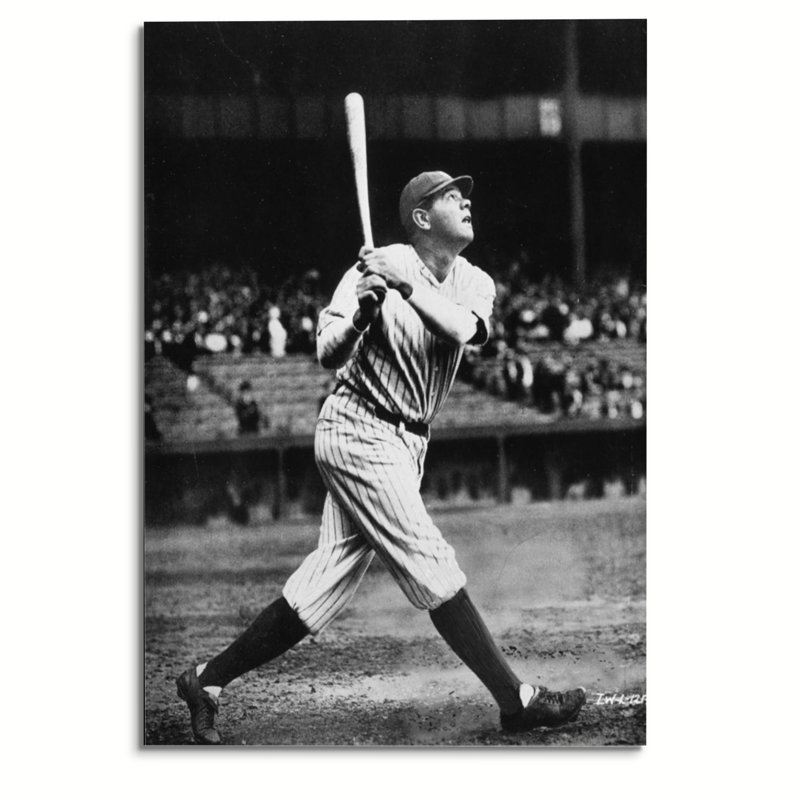 Babe Ruth, New York Yankees, affiche, 12 x 18 pouces