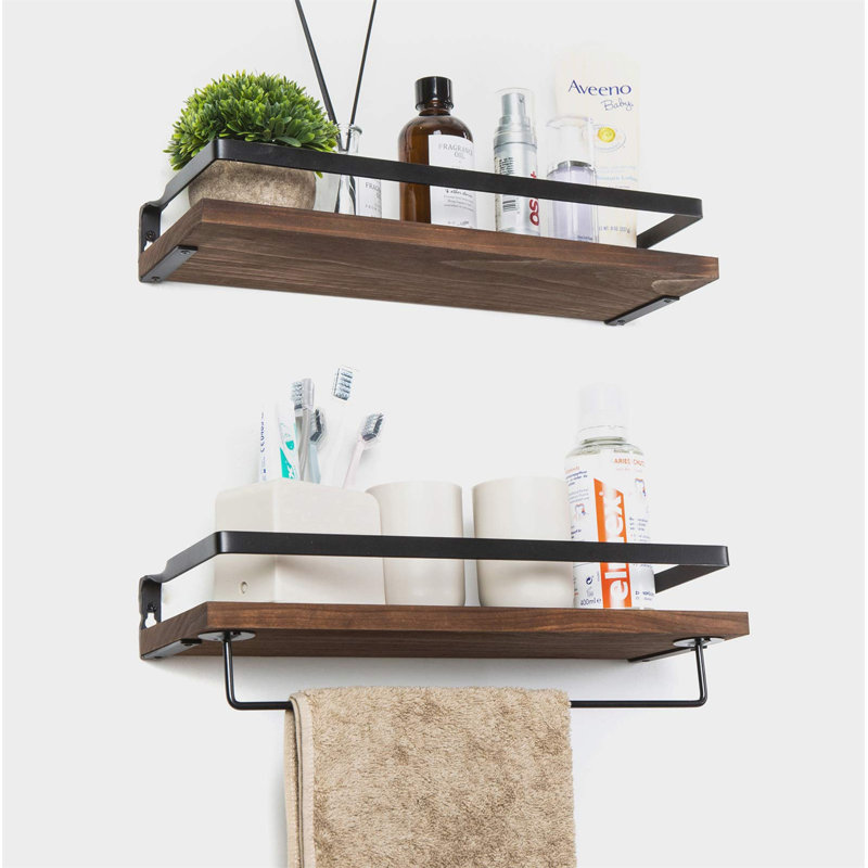 Mayall 2 Piece Accent Shelf, Brown