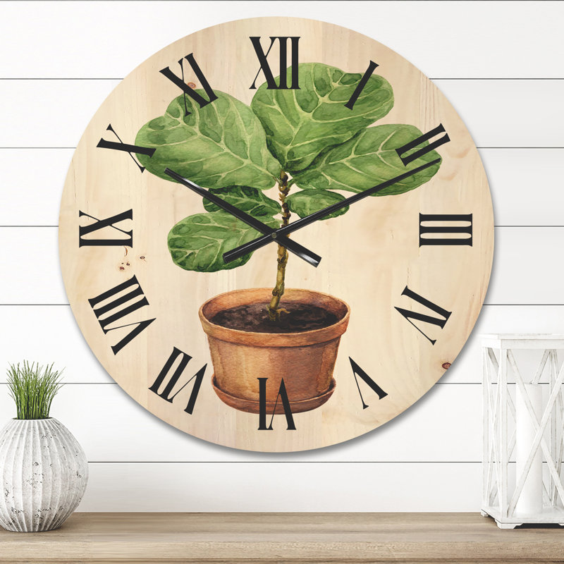 Horloge murale Ficus Lyre, Moyenne