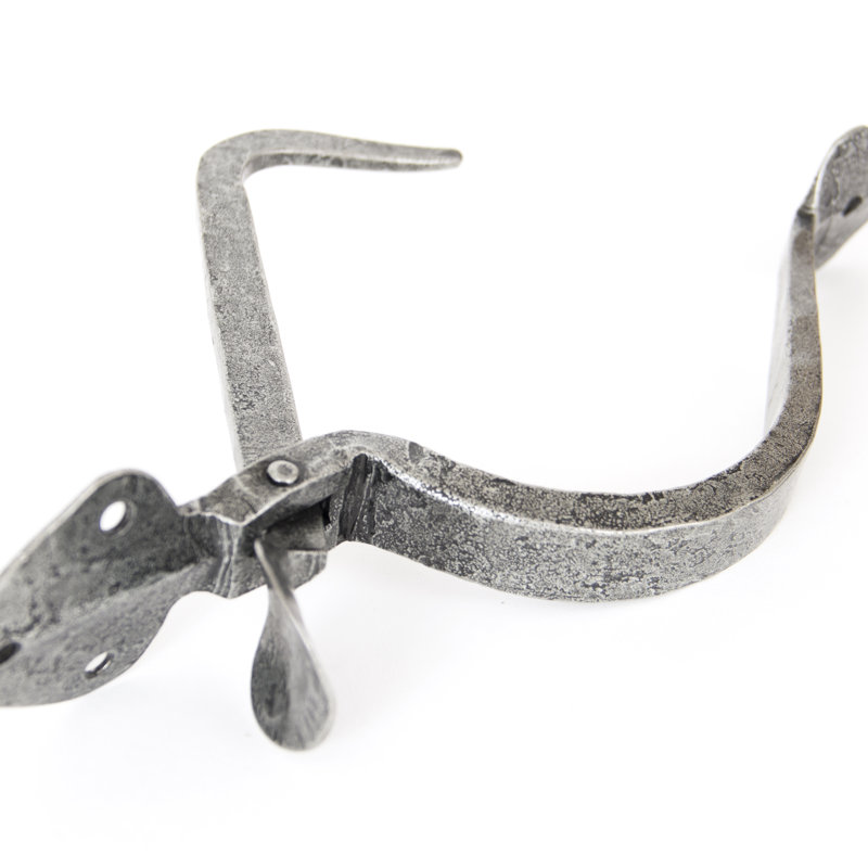 Gothic Tuscan Thumb Latch, Pewter Patina