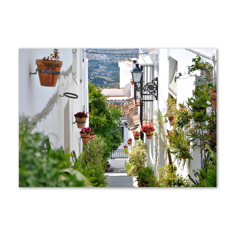 A Charming Street - Wrapped Canvas Print