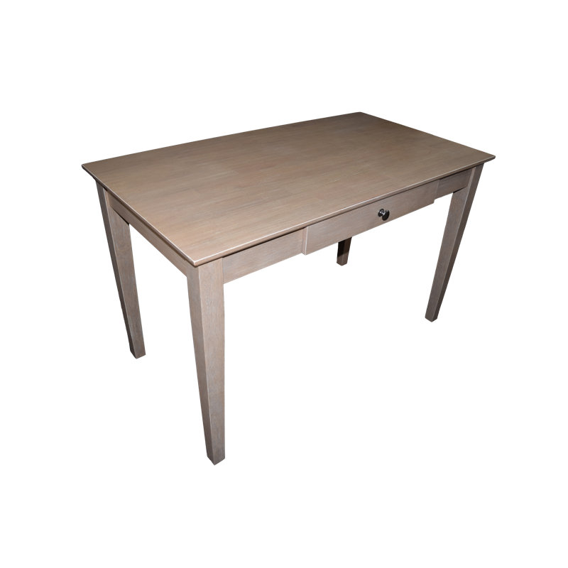 Williams Solid Wood Writing Desk, Taupe Gray