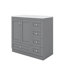 Meuble-lavabo 36 po avec lavabo en céramique et armoire de rangement à tiroir-2031265578