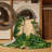 Machine Washable Botanical Green Area Rug