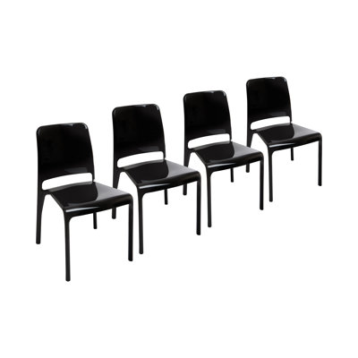 Hazlett 47cm H Upholstered Stacking Dining Chair