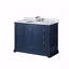 Meuble-lavabo simple 48 po de largeur x 22 po de profondeur, comptoir en marbre de Carrare-1427226864