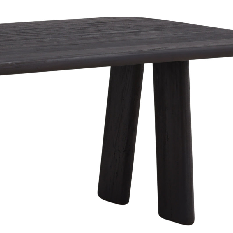 Marcela 95" Wide Mindi Wood Dining Table, Dark Brown