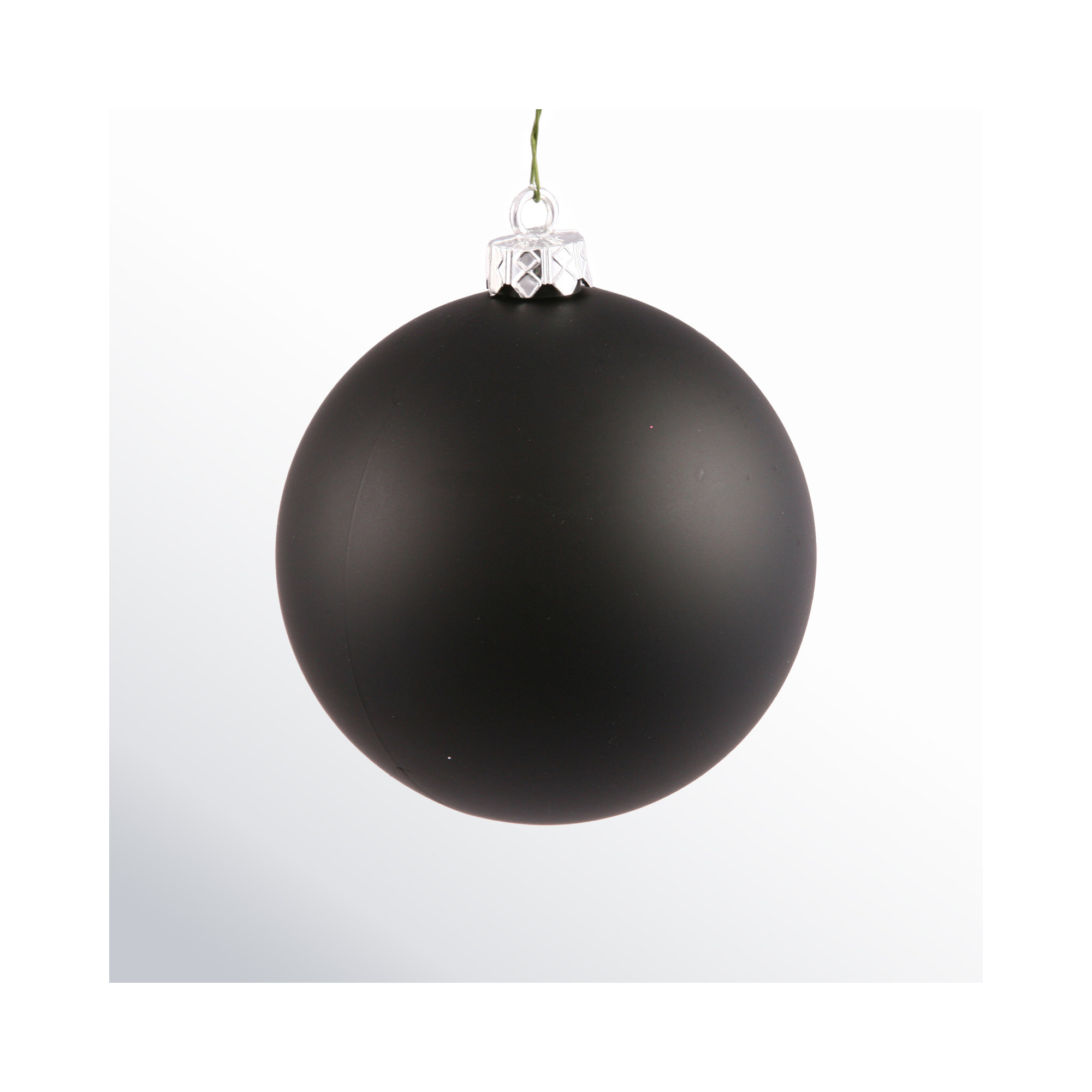 Holiday Décor Ball Ornament, 2.75" H x 2.75" W x 2.75" D, Black