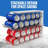 Soda Can Organizer with Lids, Stackable Soda Can Dispenser for Refrigerator