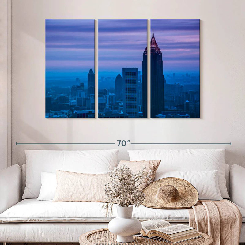 Crépuscule à Atlanta, H 32 po x l 50 po