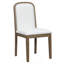 Chaise rembourrée d'inspiration rétro avec charme rétro et confort