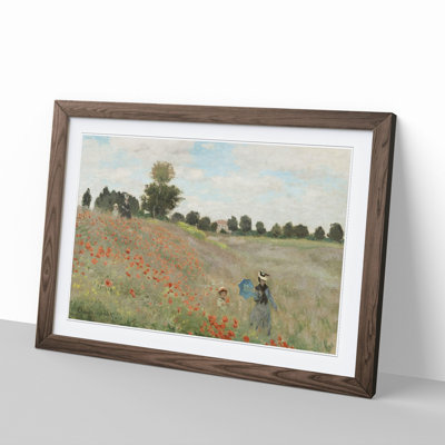 Poppy Field Vol.1 by Claude Monet - Picture Frame Painting on MDF