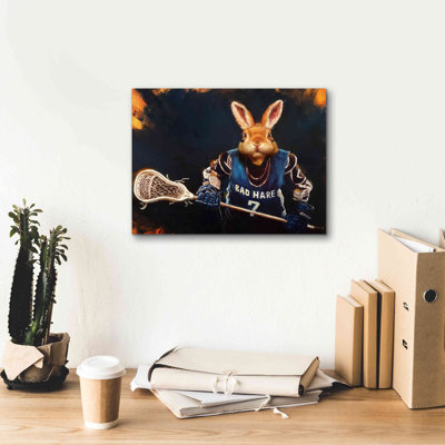 «Game Face No. 2» par Lucia Heffernan, art mural sur toile