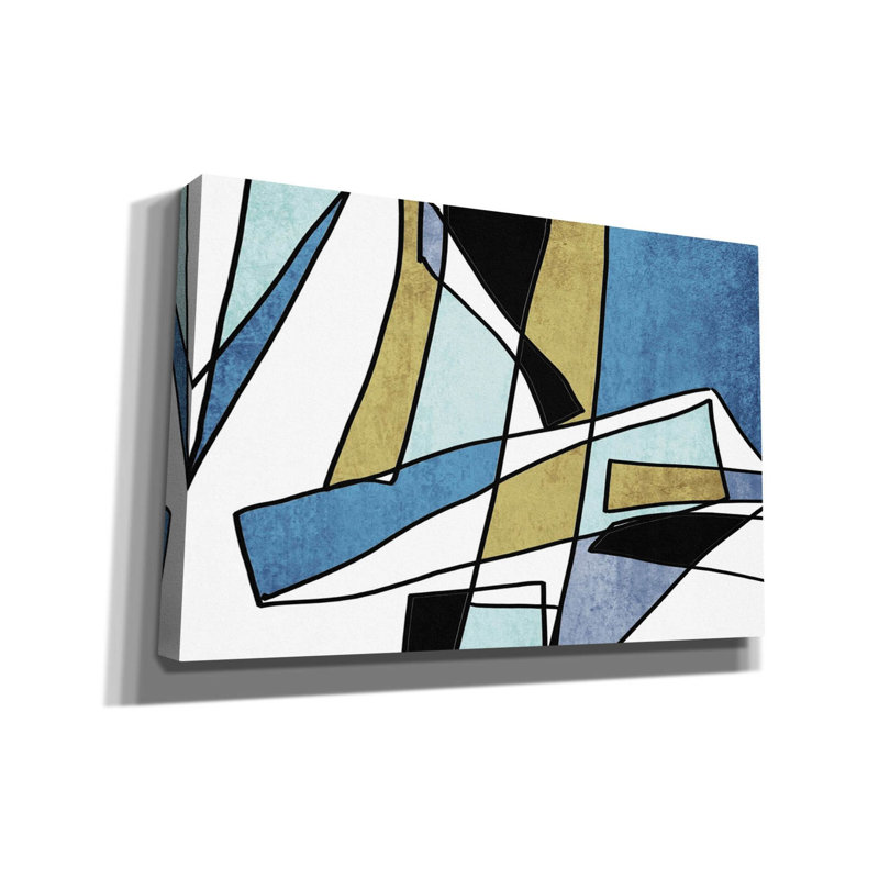 «Abstract Line Art 29» par Irena Orlov, art mural sur toile, H 12 po x l 18 po x P 0,75 po