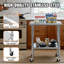 Table en acier inoxydable avec roulettes, table en acier inoxydable pour la préparation et le travail, table commerciale en métal NSF de 24 x 30 x 36 pouces pour le restaurant de la cuisine de l'hôtel